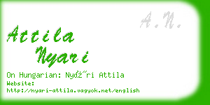 attila nyari business card